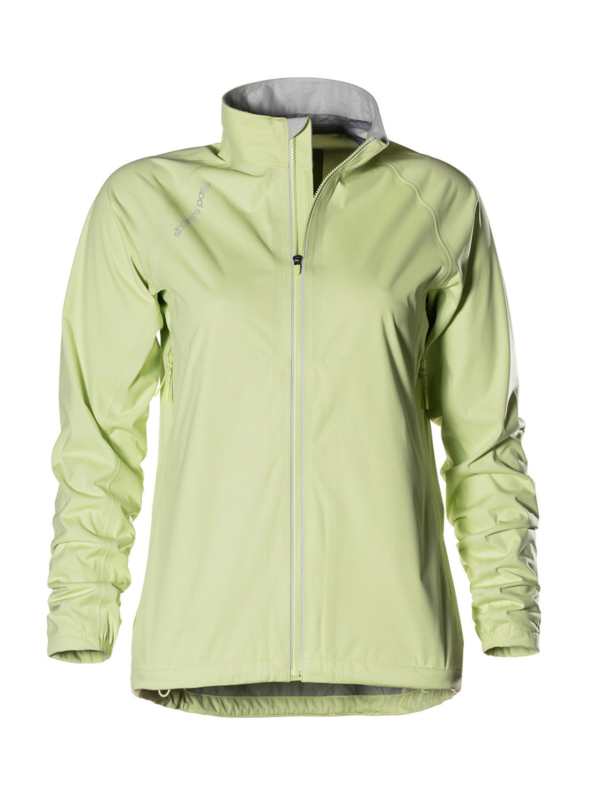 Showers Pass Cloudburst Bike Jacket in color || Pear