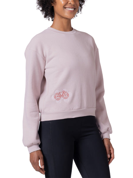 Terry Optibike Crewneck Sweatshirt in color || Pink