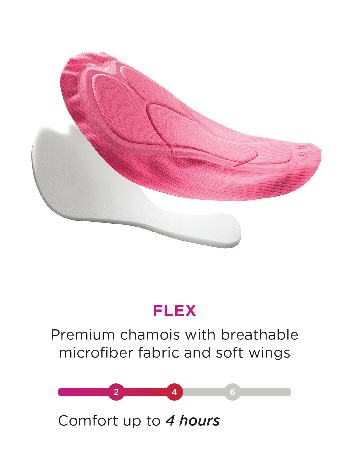 Flex padded chamois in Coolweather Bike Tight Petite Length || all-colors
