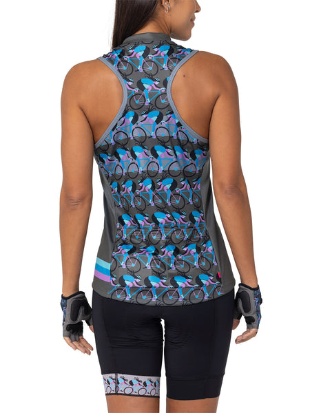 Terry Sun Goddess Bike Jersey in color || Peloton Girl