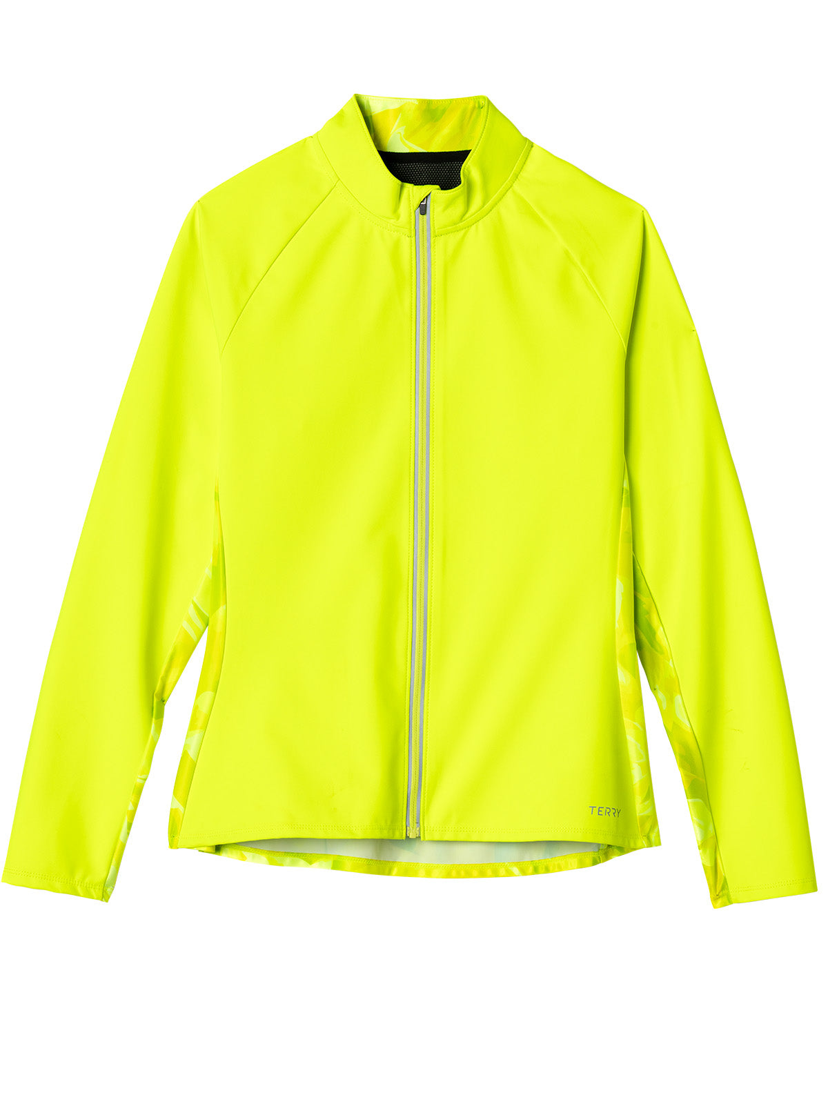 Terry Hybrid Bike Jacket in color || Chartreuse