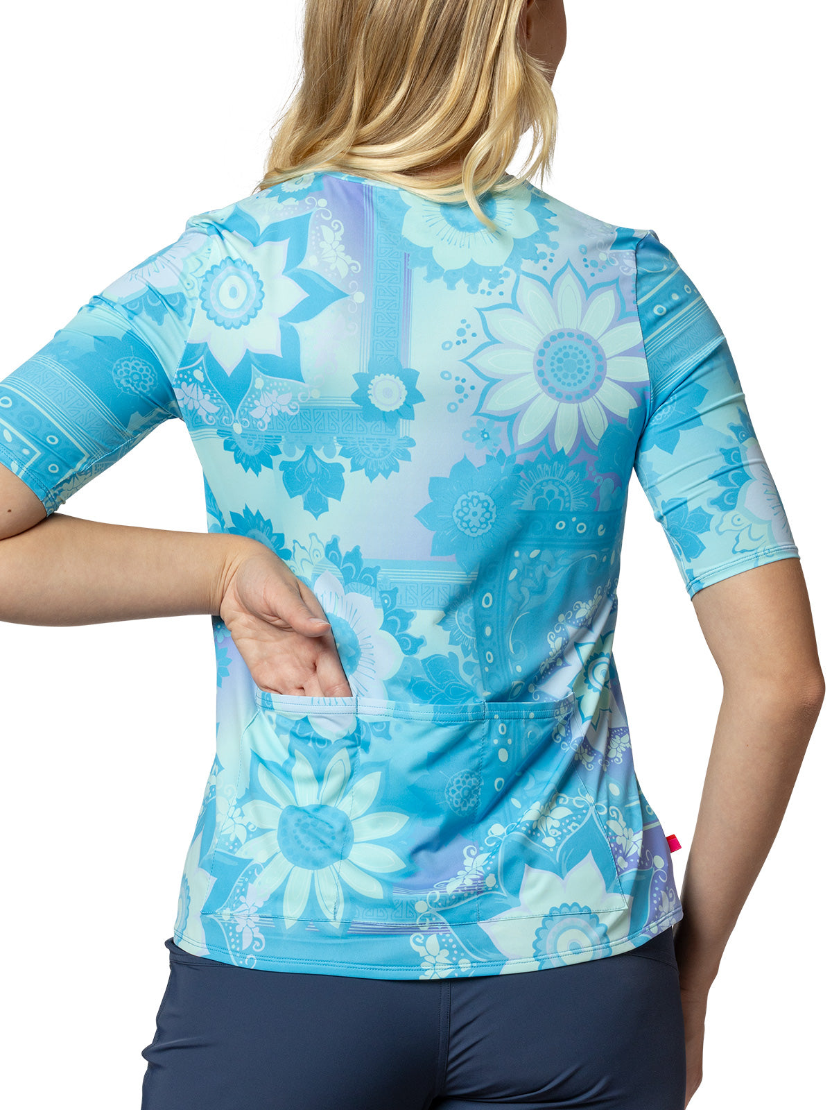 Terry Soleil Flow Short Sleeve Bike Top in color || Boho Block
