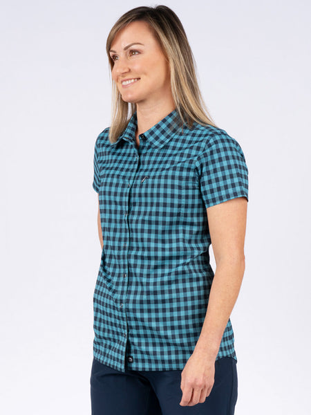 Zoic Teagan Short Sleeve Bike Jersey in color || Night Plaid