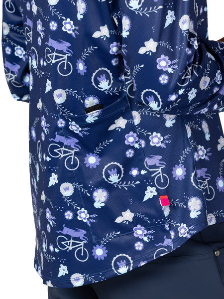 Terry Venture Long Sleeve Bike Top in color || Bunny Hop Blue