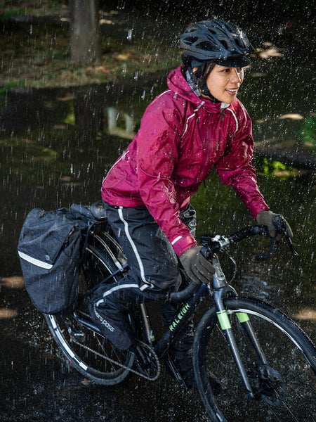 Showers Pass Syncline CC Bike Jacket in color || Berry
