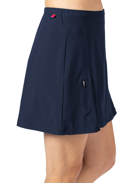 Terry Zipper Bike Skirt in color || Black Iris