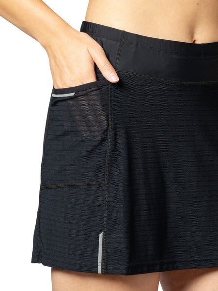 Terry Trixie Mesh Bike Skort in color || Black Mesh