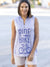 Benares Bike Polo Sleeveless Top in color || Purple Ride