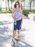 Message Factory Immortelle Skirt in color || Blue