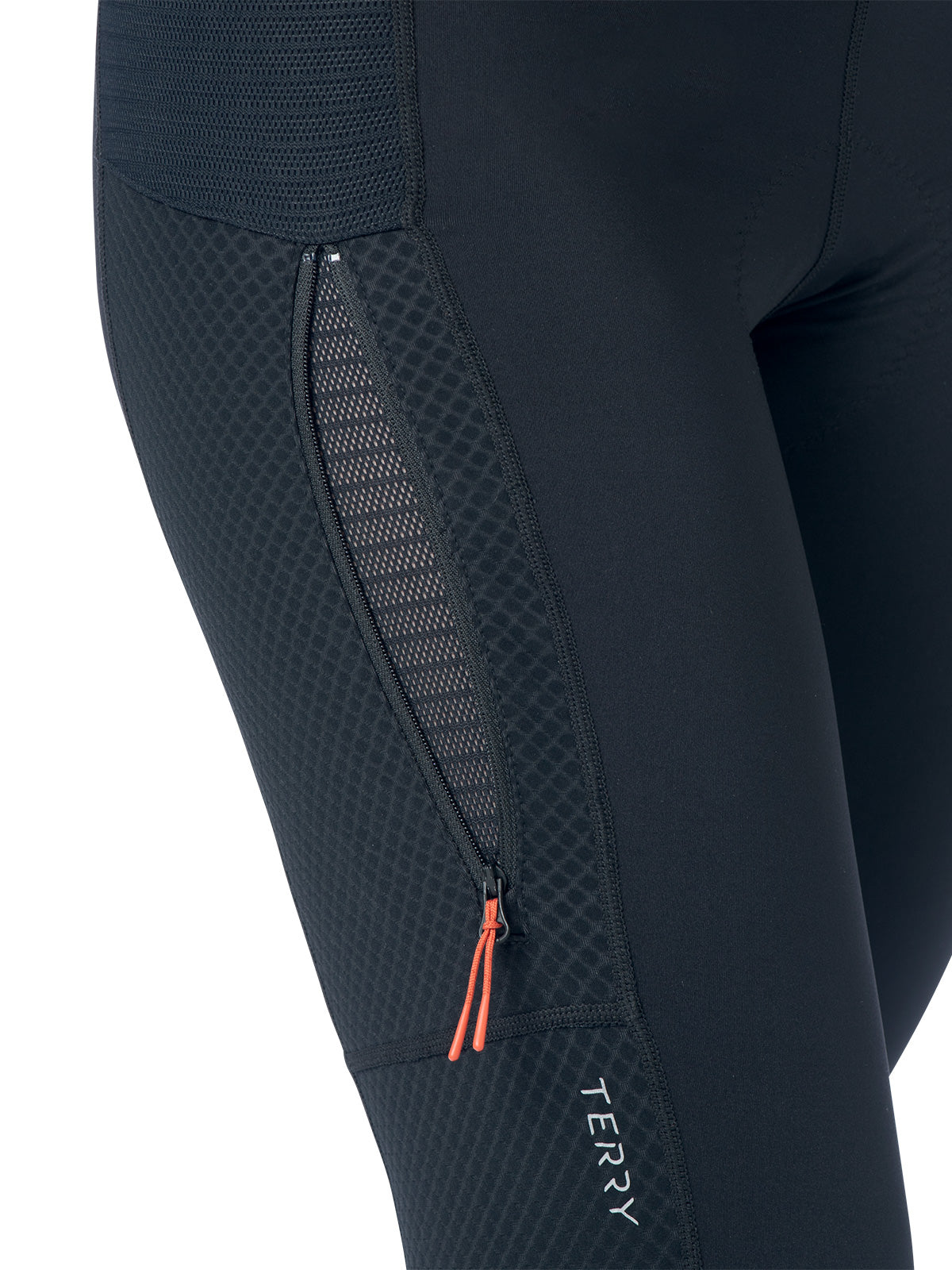 Terry Thermal Gravel Bike Capri in color || Black