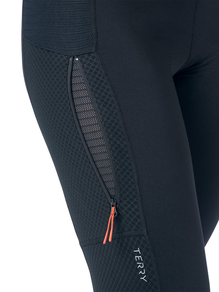 Terry Thermal Gravel Bike Capri in color || Black