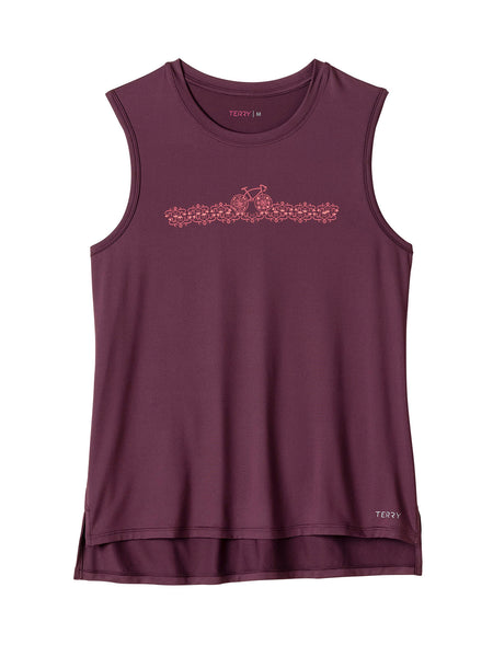 Terry Tech Bike Tank in color || Wine | Bike Lane