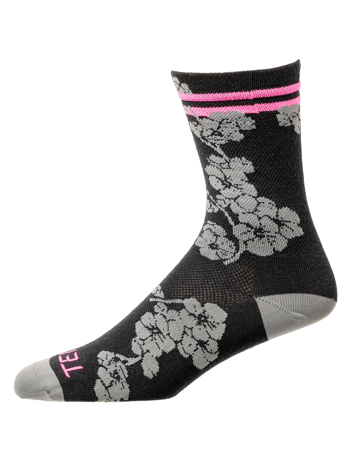 Terry Wool Cyclosox in color || Lokelani Pink