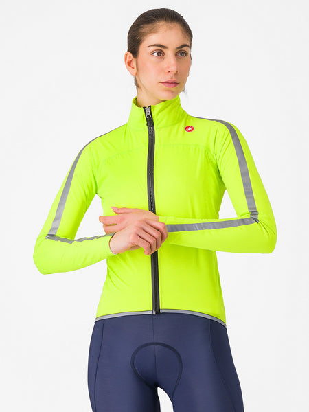 Castelli Ultra Rain Bike Cape/Jacket in color || Electric Lime