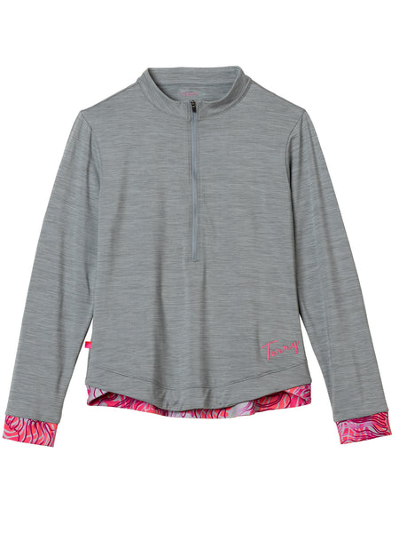 Terry Tulip Bike Jersey Plus in color || Heather Silver