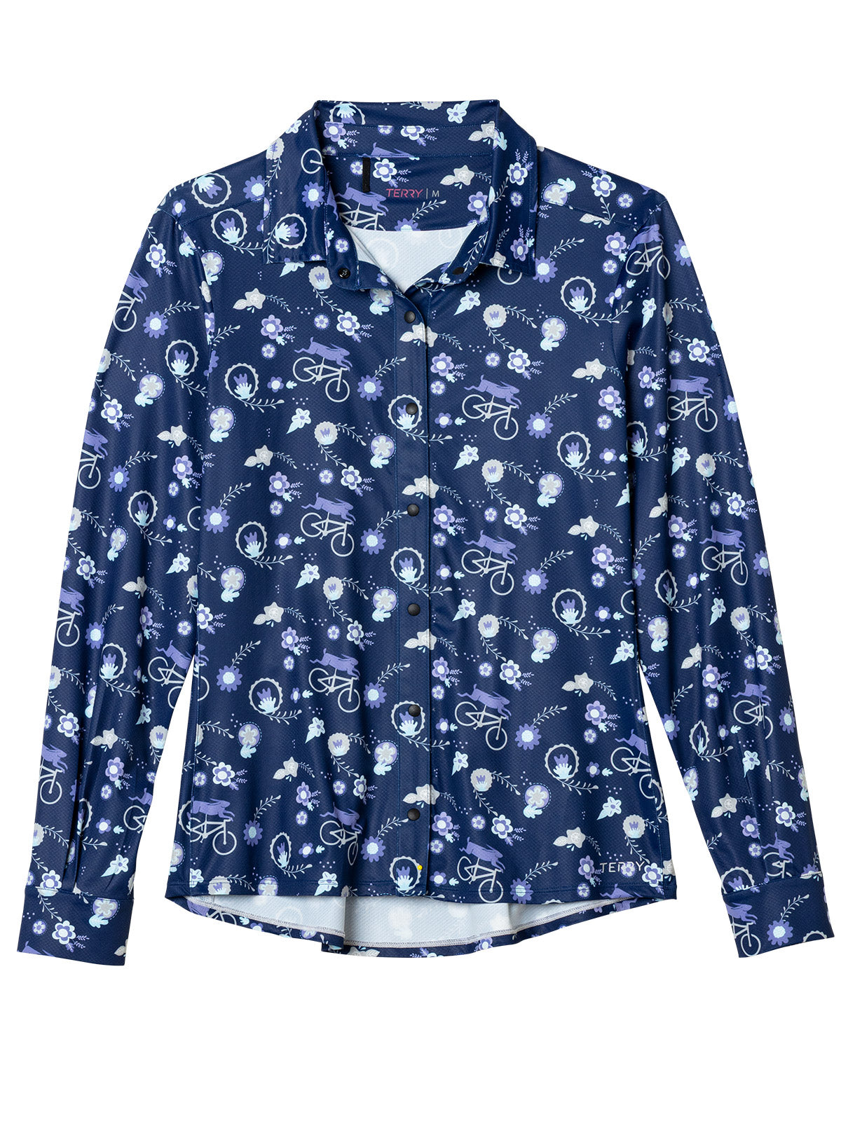 Terry Venture Long Sleeve Bike Top in color || Bunny Hop Blue