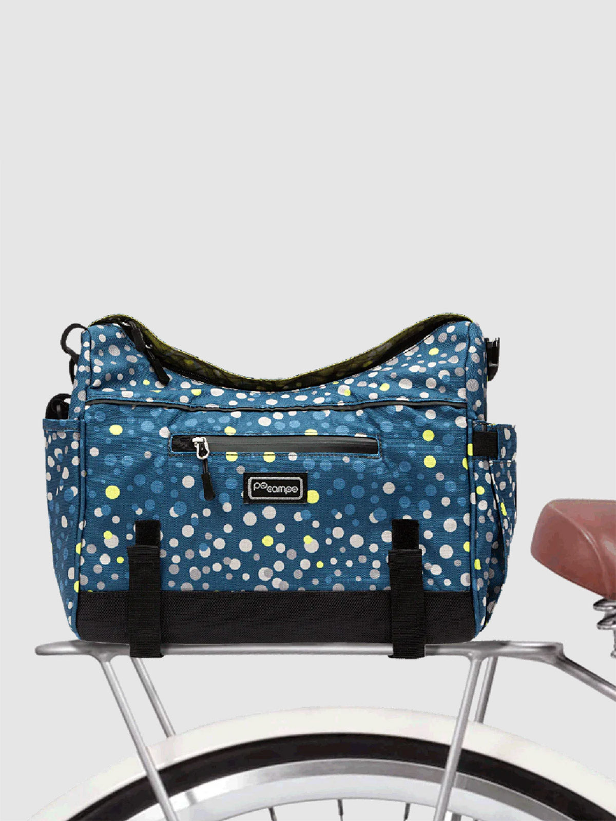 Po Campo Katy Trunk Bike Bag in color || Bubbly