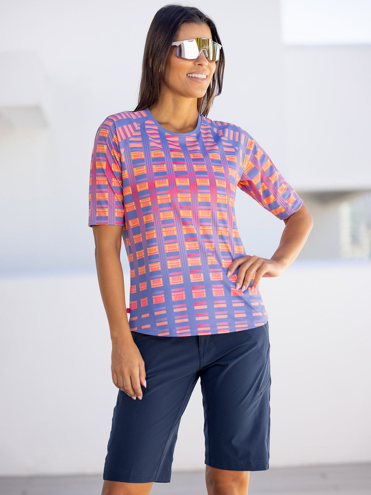 Terry Vista Mountain Bike Top in color || Uncaged Coral