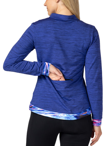 Terry Tulip Bike Jersey in color || Heather Royal