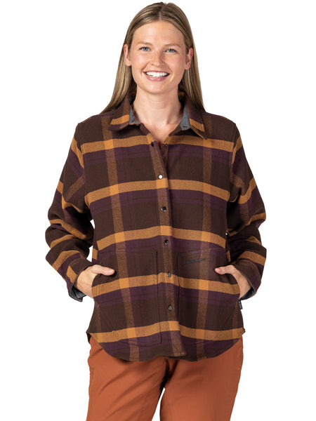 Club Ride Best Friend Flannel Jacket in color || Raisin Plaid