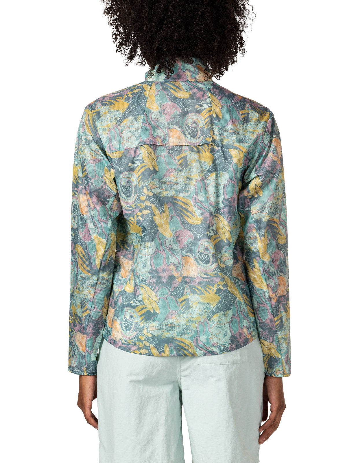 Patagonia Houdini Stash 1/2 Zip Pullover in color || Moon Tipper Blue Sage