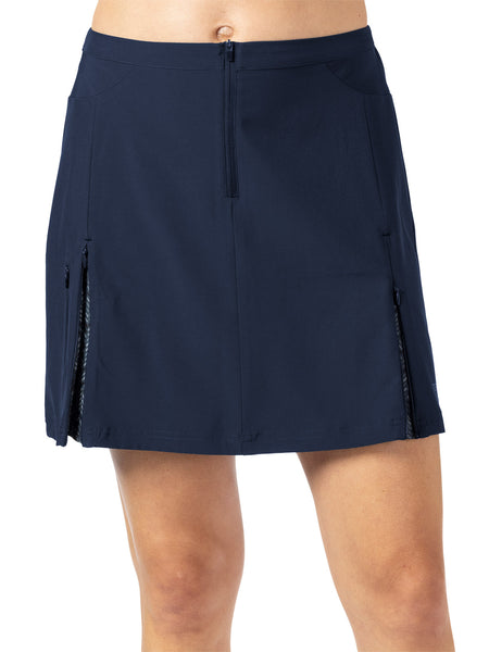 Terry Zipper Bike Skirt in color || Black Iris
