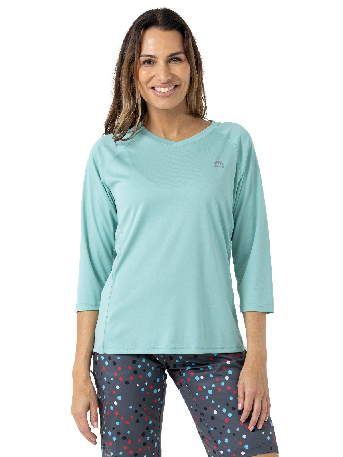 Zoic Hannah Bike Jersey in color || Dusty Blue