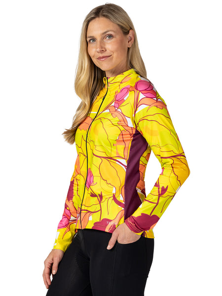Terry Thermal Full Zip Bike Jersey in color || Colorfall