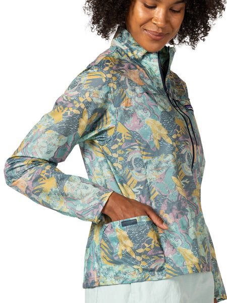 Patagonia Houdini Stash 1/2 Zip Pullover in color || Moon Tipper Blue Sage