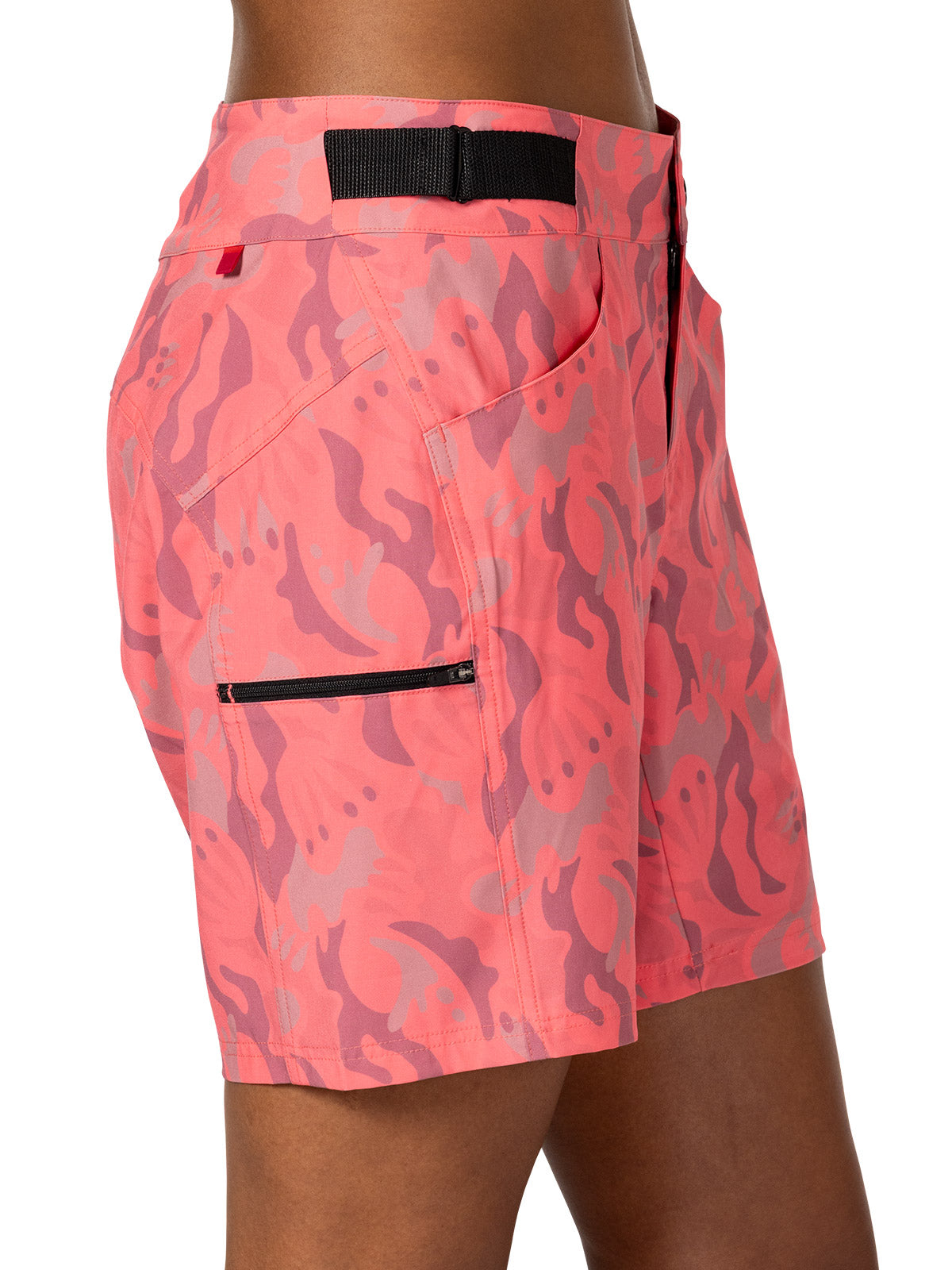 Terry Venture 7 Print Bike Short in color || Coral Floral