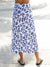 Message Factory Chertsey Skirt in color || Printed Blue
