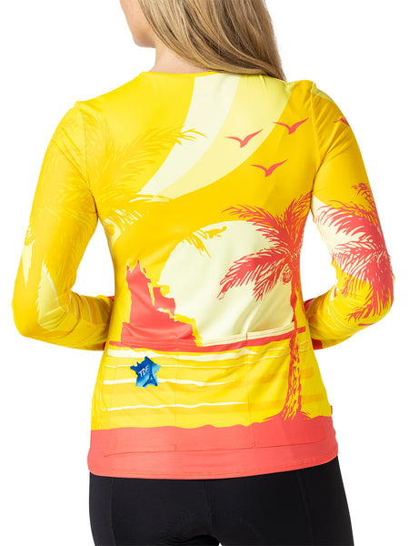 Terry Soleil Long Sleeve Bike Top in color || Biarritz